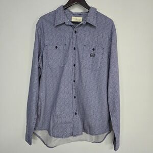 Denim & Supply Ralph Lauren Shirt Mens XXL Blue Ditsy Floral Preppy Cowboy Rodeo